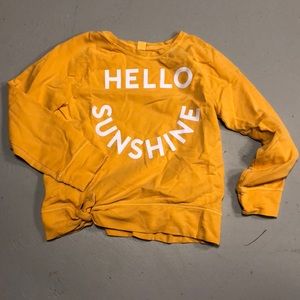 Hello Sunshine side knot sweatshirt